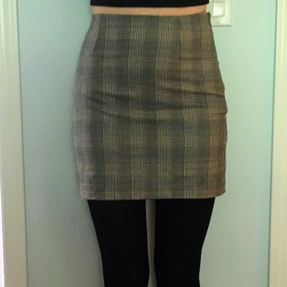 Plaid miniskirt